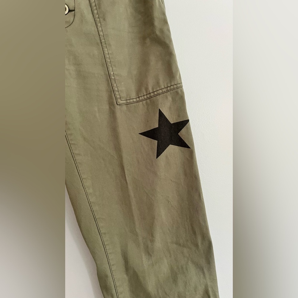 Pistola Tammy Star Trousers Size 24 Green Black - Picture 4 of 13